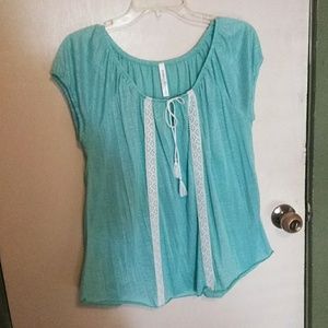 Bluish green dress shirt